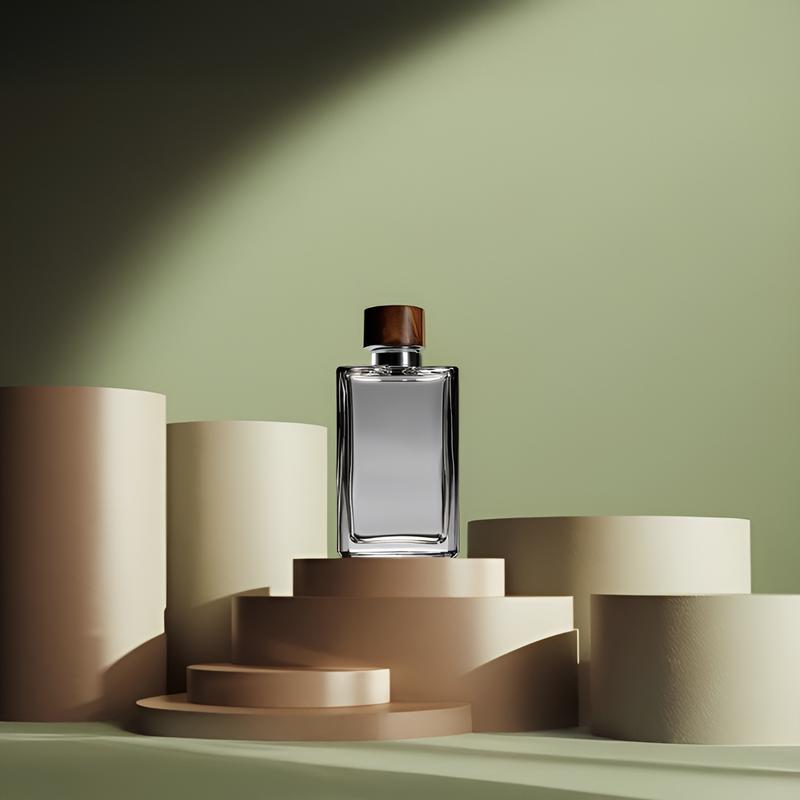 Geometrische Plattformen: Parfüm (Nachher)