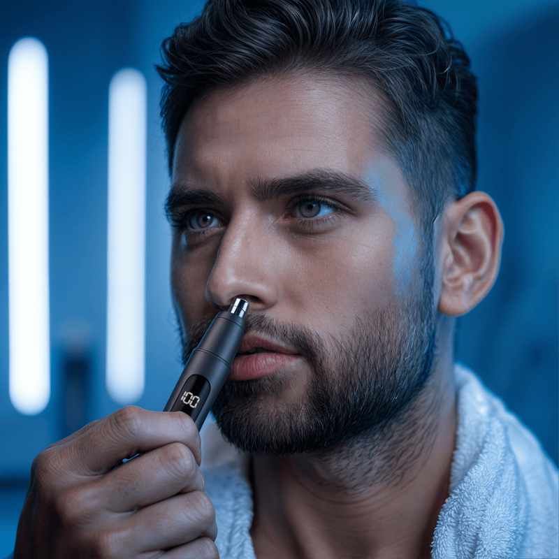 In Gebrauch: Trimmer (Nachher)